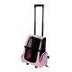 Transportin Carrito Perro 2 en 1 Mochila Carrito 36x30x49 cm Mascotas ROSA