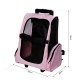 Transportin Carrito Perro 2 en 1 Mochila Carrito 36x30x49 cm Mascotas ROSA