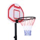 Canasta De Baloncesto Sobre Ruedas Con Soporte Ajustable Canasta Con Red Y Panel