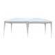 Outsunny carpa gazebo per terrazza o giardino - colore bianco - tessuto poliestere e tubi in acciaio - 6x3m - 18m2