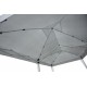 Outsunny carpa gazebo para terraço ou jardim - cor branca - tecidos de poliéster e tubos de aço - 6x3m - 18m2