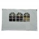 Outsunny paredes laterais com oxford branco tenda janela 3x2m