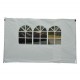 Outsunny Paredes Laterales con Ventana para Carpa Blanco Oxford 3x2m