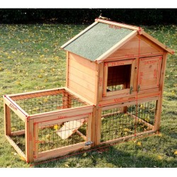 Gabbie per galline - legno naturale - 133.3 x 62.2 x 99cm