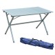 Folding table campsite - laminated aluminium - 116x70x69cm