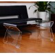 Tischseite Tisch Plexiglas Tisch Acryl Couchtisch 98x43x39 cm