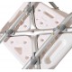 Homcom Silla tipo Taburete Ortopédico Regulable para Ducha y Baño - Color Blanco - Carga 135 Kg - 46,5x54.2x72,5-85 cm