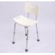 Silla Ducha Aluminio Ayuda Baño Taburete Banqueta Regulable Ajustable WC Asiento