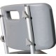 HOMCOM Silla de Ducha Antideslizante y Regulable para Baño WC - Gris y Plata - 55x50.6x67.5-85.5cm (LxAnxAl)