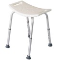 Bath chair shower stool 8 height adjustable with rubber caps