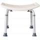 Bath chair shower stool 8 height adjustable with rubber caps