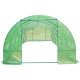 Garden greenhouse for plants and orchard - 8x3x2 m green.