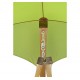 Hammock pendant with umbrella for terrace garden or beach - green - wood and polyester - 200x110x200cm