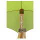 Pendentif Hammock avec parasol pour terrasse jardin ou plage - vert - bois et polyester - 200x110x200cm