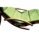 Ciondolo Hammock con ombrellone per terrazzo giardino o spiaggia - verde - legno e poliestere - 200x110x200cm