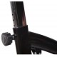 Homcom bici statica per spinning e fitness - acciaio - nero e rosso - 113x46x89cm