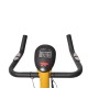 Bici statica per spinning e fitness con display LED - giallo e nero - acciaio e alluminio - 105x50x115cm