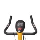 Bicicleta estática para fiação e fitness com display LED - amarelo e preto - aço e alumínio - 105x50x115cm