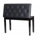 Piano stool leather bench with storage space