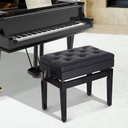 Homcom stool piano bank mit einstellbarer höhe speicherplatz