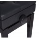 Banco do piano do banco do stool do homcom com espaço de armazenamento de altura ajustável