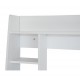 Homcom wall desk for pc shelf - white - wood - 107,8x10x50cm
