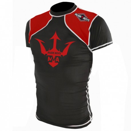 CAMISETA LYCRA HOMBRE RASHGUARD MANGA CORTA RB MMA