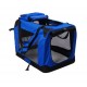 Bolsa Transporte Transportin 70x52x52cm Perros Gatos Mascotas Viaje Tubo de Acero 4 Entradas