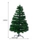 Albero di Natale homcom + luci portato a albero verde artificiale ≈60x120cm