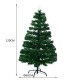 Homcom Arbre de Noël + lumières ont conduit à arbre vert artificiel ≈60x120cm