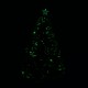 HomCom Arbol de Navidad + Luces LED Arbol Artificial Verde Φ60x120cm