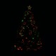 Albero di Natale homcom + luci portato a albero verde artificiale ≈60x120cm