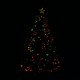 Árvore de Natal homcom + luzes levou a árvore verde artificial ≈60x120cm