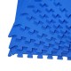 Homcom carpet puzzle for children and babies - blue - gum foam eva - 2,88m2