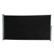 Awning for lateral wind paravent black garden 160 x 300 cm