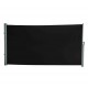 Pantalla Toldo Para Viento Lateral Paraviento Jardin Negro 160 x 300 cm