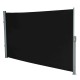 Awning for lateral wind paravent black garden 200 x 300 cm