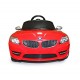 Homcom voiture électrique rouge pp abs tpe 110 x 56.6 x 47.1cm / 10.7kg
