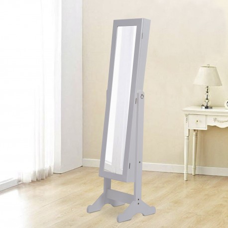 2 in 1 standing mirror and organizing jewellery for sleeping.