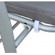 Altalena di giardino con soffitto alba - 3 posti reclinabili - colore grigio - 200x120x164cm