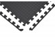 Tapis de protection de type homcom - noir - eva mousse matériau - dimensions 2.16 m2