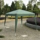 Tenda dobrável e impermeável de jardim ou terraço - cor verde - aço - 3x3 m