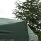 Tenda dobrável e impermeável de jardim ou terraço - cor verde - aço - 3x3 m