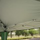 Tenda dobrável e impermeável de jardim ou terraço - cor verde - aço - 3x3 m