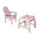 Trouser chair balancín 3 in 1 for convertible baby pink