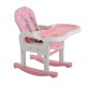 Chaise pantalon balancín 3 en 1 pour bébé convertible rose