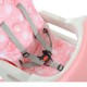 Chaise pantalon balancín 3 en 1 pour bébé convertible rose