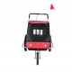 Bicycle trailer for children 2 places and car d.