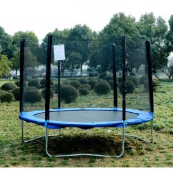 Letto elastico ø244cm + set di rete di sicurezza trampolino j.