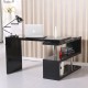 Table de bureau pour ordinateur pc - noir - m.